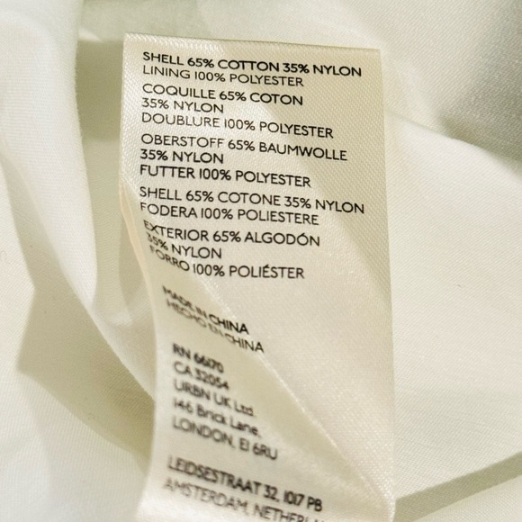 ANTHROPOLOGIE Tropical Printed Oversized Trench Coat Spring Unique Size M NEW - Picture 15 of 15